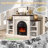 Farmhouse Electric Fireplace TV Stand with 30" Electric Fireplaces Heater - 3 of 4