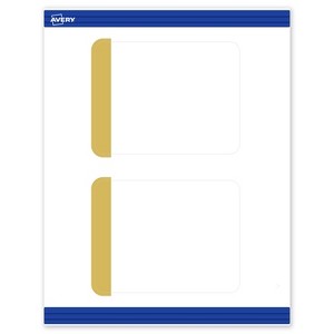 Avery 4.25" x 5.5" Cards, Gold-Dipped Edge, 20 ct - 1 of 4