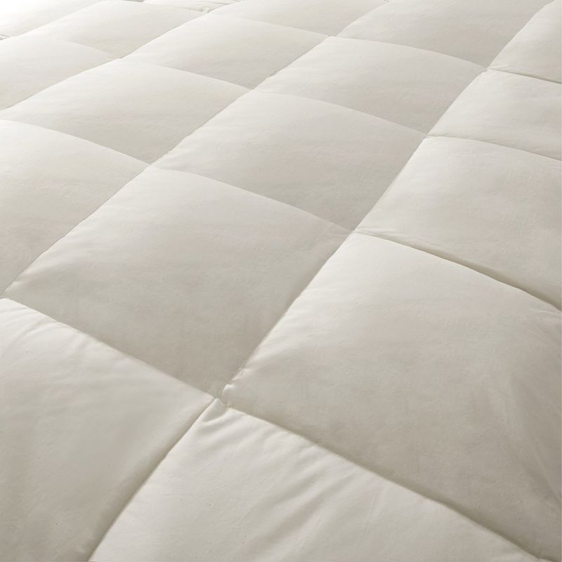 Peace Nest Organic Cotton Mattress Topper Feather Bed, Softness & Support in One, 5 of 6