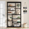 Tribesigns 8-Tier Staggered Bookcase, Freestanding Wood Bookshelf for Home Office - 4 of 4