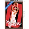 Trends International NBA Atlanta Hawks - Zaccharie Risacher 25 Framed Wall Poster Prints - 3 of 4