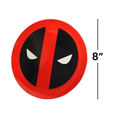 Red and Black Melamine Deadpool Halloween Plates Set