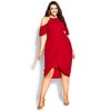 Women's Plus Size Love Siren Dress - siren red | CITY CHIC - 2 of 4