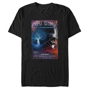 Men's Star Wars: Obi-Wan Kenobi Darth Vader vs Kenobi Vintage VHS Cassette T-Shirt - 1 of 4