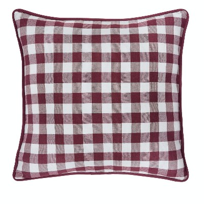 Kate Aurora 2 Pack Country Farmhouse Buffalo Plaid Zippered Pillow Covers