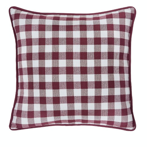 Country House Collection Burgundy Farmhouse Star 16 Pillow