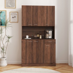 NicBex Accent Buffet Cabinet with Storage Modern Wood Sideboard Cabinet Coffee Bar Cabinet with 2 doors, 1 Storage and 2 drawers Shelf - 1 of 4