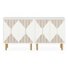 Hommoo Modern Sideboard Buffet, 59" Wood Storage Cabinet with Doors - 4 of 4