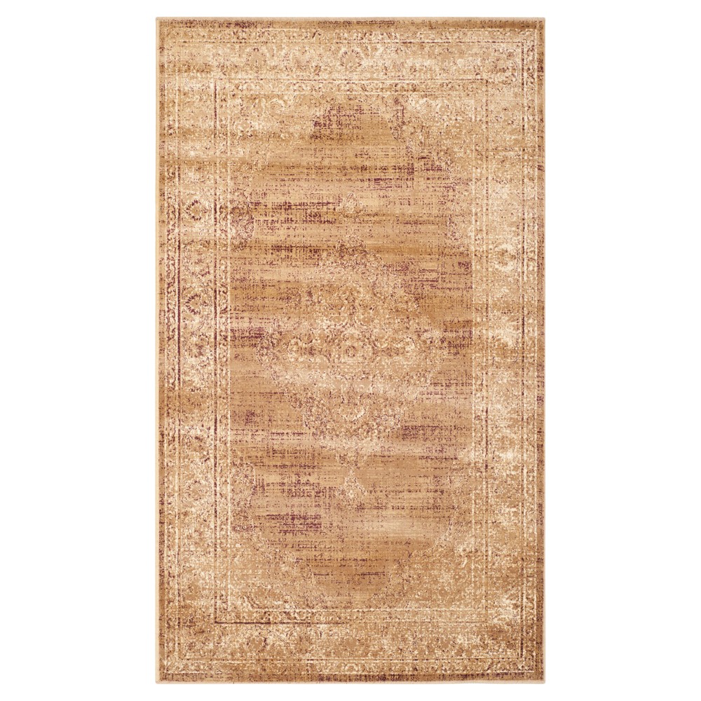 Soft Taupe Adalene Vintage Inspired Rug (2'7inx4') - Safavieh