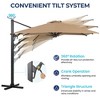 Heynemo Cantilever Umbrella, Large Umbrella, Patio Umbrella with Base & 360° Rotation & Tilt Adjustment, Heavy Duty Offset Deck Umbrella - 2 of 4