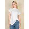 Slickblue Women's Twist Front Batwing Sleeve Tee, Relaxed Fit, Short Sleeve T-Shirt, Casual Style, 4 Colors, Size S-L - 4 of 4