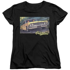 Women's Oldsmobile Coupe Painting T-Shirt - 1 of 4