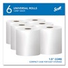 Scott Essential High Capacity Hard Roll Towels for Business, 1-Ply, 8" x 1,000 ft, 1.5" Core, Recycled, White, 6 Rolls / Carton - 2 of 4
