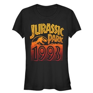 Juniors Womens Jurassic Park Retro 1993 T-Shirt - 1 of 3