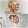 Unique Bargains Women's Reusable Simulated Flowers Side Comb 1 Pc - 4 of 4