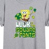 Women's - SpongeBob SquarePants - Luck Of The Square Pants Oversized Graphic T-Shirt - 2 of 4