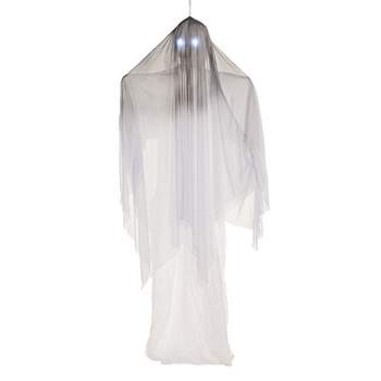 Sunstar Fllying Ghost LED Lighted Animated Halloween Decoration - 12 ft - White