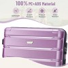 3 Piece Luggage Set with Spinner Wheels Expandable ABS+PC Hardside Suitcases for Travel 20/24/28 Inch - Cuddlewood - 2 of 4