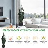 Tangkula 3FT Artificial Tiger Plant Faux Agave Fake Sansevieria for Indoor-Outdoor Decoration - 4 of 4