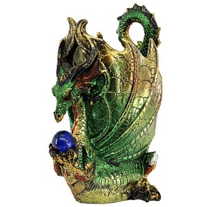 Design Toscano Escritoire the Dragon Desk Accessory Sculpture: Set of Two - 1 of 4