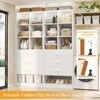 Aheaplus Closet Organizer with 3 Drawers,  Freestanding Wardrobe System with Shoe Shelf - 2 of 4