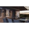 Pointsett Integrated LED Matte Black Outdoor Wall Lantern - 2 of 4