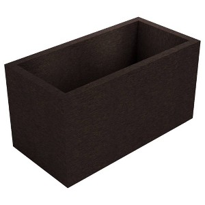 Vioscapes Rectangular Coffee Bean Husk and Recycled Plastic Planter Box - 1 of 4