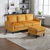 NicBex 3-Seater Chenille Sofa Couch with Removable Storage Ottoman & Cup Holders,Upholstered Sleeper Sofa for Living Room,Bedroom - 3 of 4