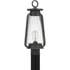Quoizel Lighting Sutton 1 - Light Post Light in  Speckled Black - 2 of 4