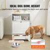 VEVOR Pet Feeding Station with 2 Stainless Steel Bowls, Elevated Dog Bowls with Storage, Dog Food Storage and Feeder Station - 3 of 4