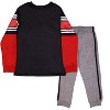 Marvel Superheroes Avengers and Spider-Man Little Boys Active Long Sleeve T-Shirt and Football Pants Set - Black, 5-6 - 4 of 4
