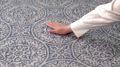 Transitional Brown Floral 8' x 10' Flatwoven Synthetic Area Rug