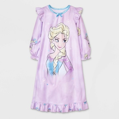 Toddler Girls Frozen Elsa Nightgown Purple Target