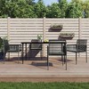vidaXL Garden Dining Set Black, Light Grey - 2 of 4