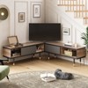 Bestier Mid Century Modern TV Stand for 85 inch TV, 2 in 1 Long TV Cabinet for Living Room - 2 of 4