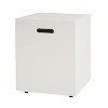 KWPZQEB Outdoor Fire Pit, Propane Tank Holder, Outdoor Tank Storage Table with Cut-Out Handle, Magnesium Oxide Side Table - 4 of 4