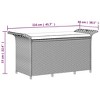 vidaXL Patio Bench with Cushion, Black 45.7"x18.1"x22.4" Poly Rattan - 4 of 4