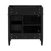 NicBex 29.3" Bathroom Storage Cabinet without Sink, Bathroom Vanity, 2 Drawers, 1 Tip Out Drawer and 1 Spacious Cabinet Door for Bathroom, Black - 2 of 4