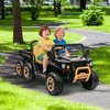 Jojoka 24V 6-Wheel Ride on Dump Truck, 2-Seater 4WD UTV w/ Remote Control,Electric Dump Bed & Shovel,Music,LED Headlights,3-8 Kids - 2 of 4