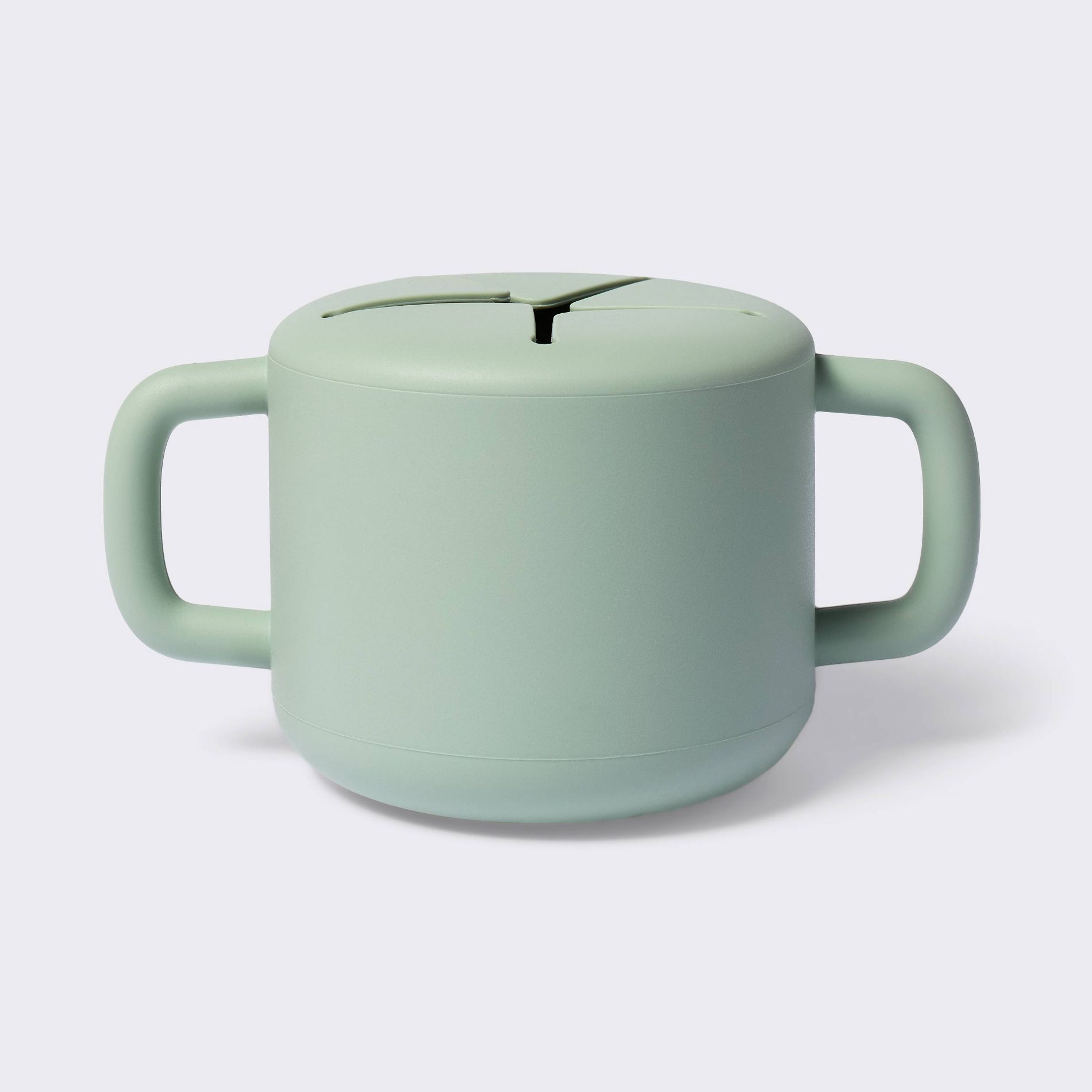 Silicone Snack Cup With Lid - Green - Cloud Island™