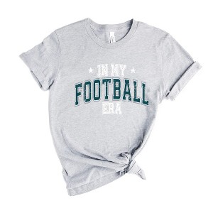 Simply Sage Market Women's  In My Football Era - Green Short Sleeve Graphic Tee - 1 of 4