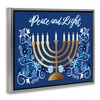 Stupell Industries Peace & Light Floral Hanukkah Menorah Floating Frame Canvas Art - 2 of 4
