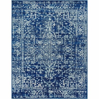 Mark & Day Amelia 7'10"x10'3" Rectangle Woven Indoor Area Rugs Dark Blue: Stain-Resistant, Pet Friendly, Traditional Style