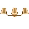 Claxy Modern Vanity Lights for Mirror Brass Wall Sconce 3-Light - 2 of 4