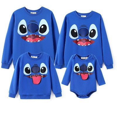 PATPAT Disney Stitch Family Matching Outfits Long Sleeve Sweatshirt Funny Classic Print for Family