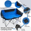 Gulches Heavy Duty Outdoor Camping Chair - Oversized Recliner with Armrests, Cup Holder, Foldable & Includes Carrying Bag - 3 of 4
