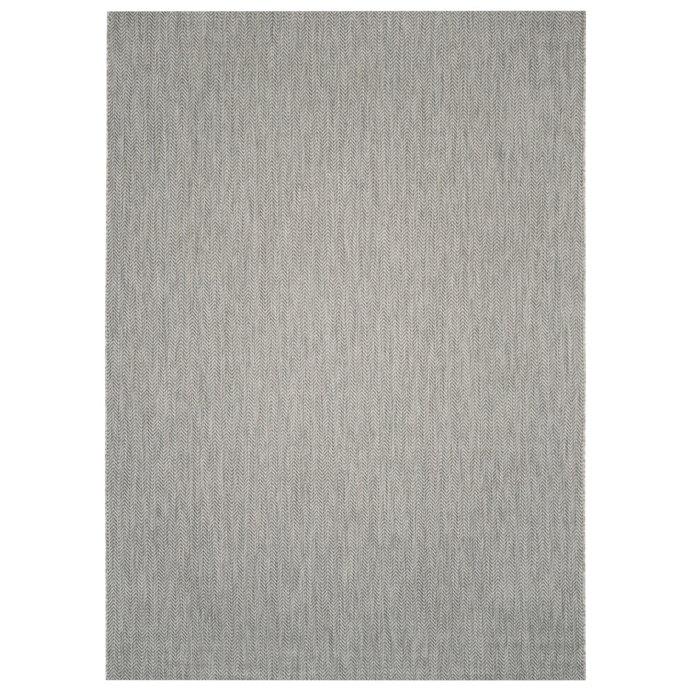 9' x 12' Rectangle Positano Patio Rug Gray/Navy - Safavieh