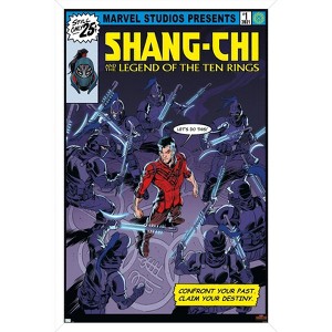 Trends International Marvel Shang - Legend of Ten Rings - Let's do This Framed Wall Poster Prints - 1 of 4