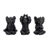 Sagebrook Home Set of 3 Polyresin Yoga Elephant Figurines - Contemporary Table Decor For Home, Office, Yoga Studio, Spa - 2 of 4