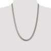 Black Bow Jewelry 6.25mm, Sterling Silver Solid Flat Oval Snake Chain Necklace - 2 of 4